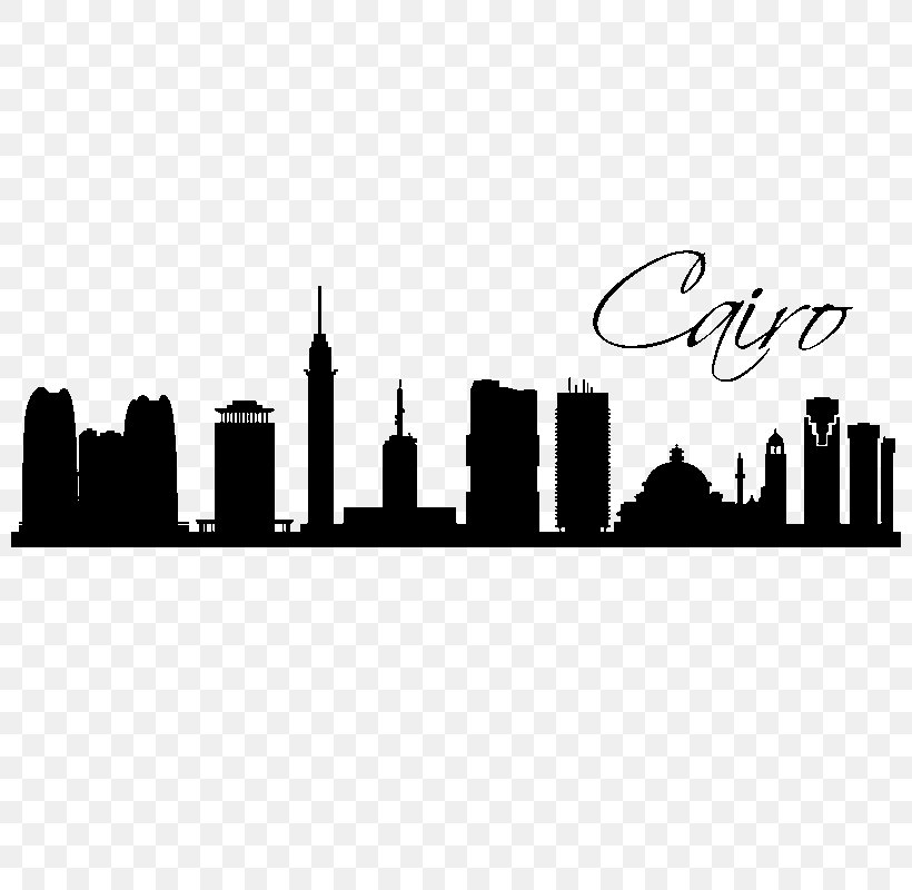 Cairo Wall Decal, PNG, 800x800px, Cairo, Black And White, Brand, City, Decal Download Free