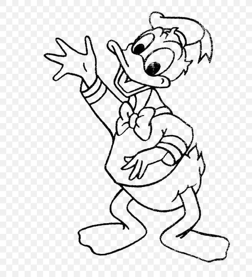 Donald Duck Daisy Duck Colouring Pages Coloring Book, PNG, 678x900px, Watercolor, Cartoon, Flower, Frame, Heart Download Free
