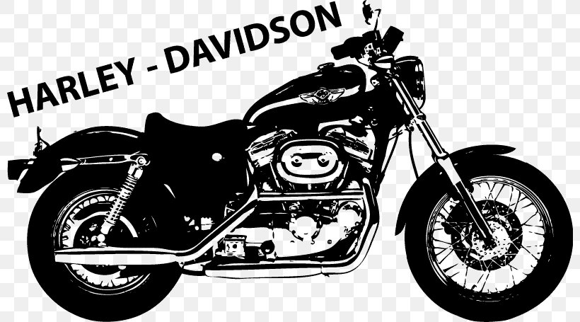 Exhaust System Harley-Davidson Sportster Motorcycle Harley-Davidson Super Glide, PNG, 800x455px, Exhaust System, Automotive Design, Black And White, Bobber, Chopper Download Free
