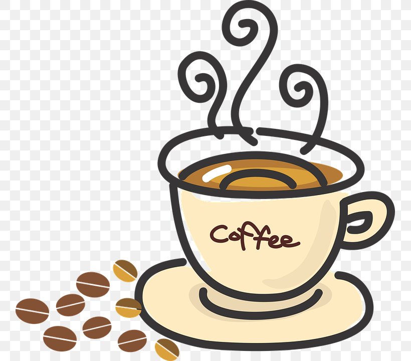 Coffee Cafe Tea Drink Clip Art, PNG, 757x720px, Coffee, Artwork, Bakery, Cafe, Caffeine Download Free