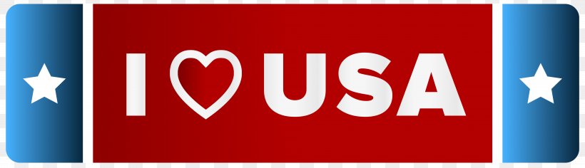 I Love USA Transparent Clip Art Image, PNG, 8000x2306px, United States, Art, Banner, Brand, Display Advertising Download Free