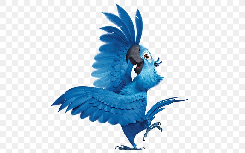 Macaw Parrot Fauna Perico Illustration, PNG, 512x512px, 20th Century Fox, Blu, Animation, Beak, Bird Download Free