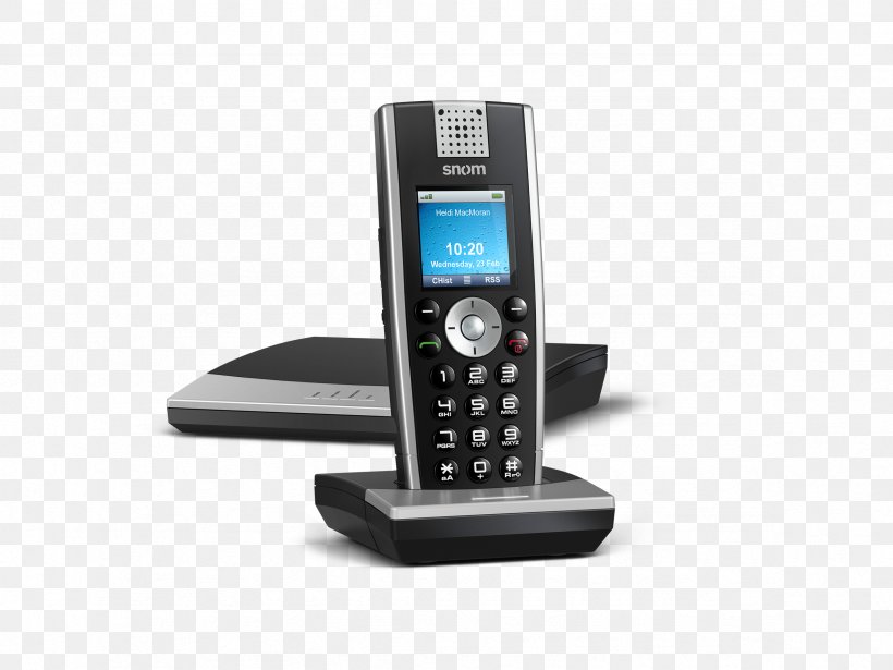 Snom VoIP Phone Digital Enhanced Cordless Telecommunications Handset Voice Over IP, PNG, 2362x1772px, Snom, Base Station, Business Telephone System, Cellular Network, Communication Device Download Free