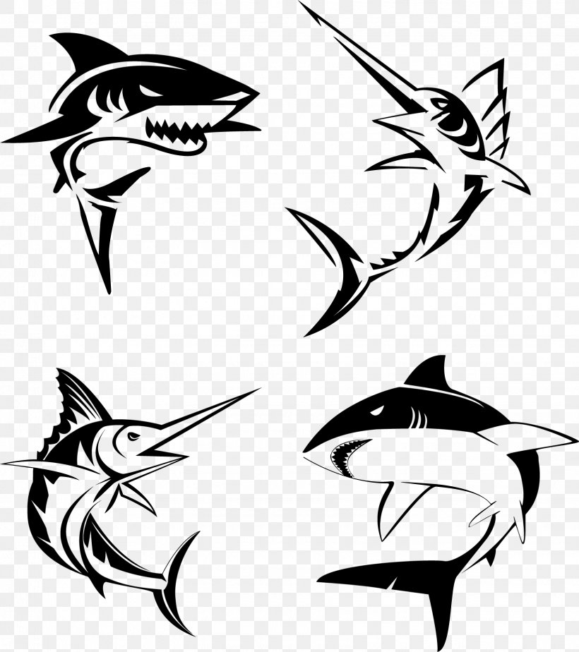 Sailfish Atlantic Blue Marlin Marlin Fishing Clip Art, PNG, 1635x1844px, Sailfish, Art, Atlantic Blue Marlin, Black, Black And White Download Free