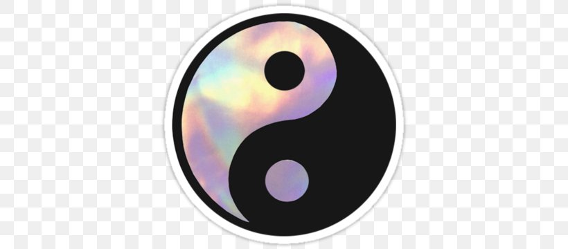 Sticker Yin And Yang Symbol Holography, PNG, 375x360px, Sticker, Banner, Holography, Information, Photography Download Free