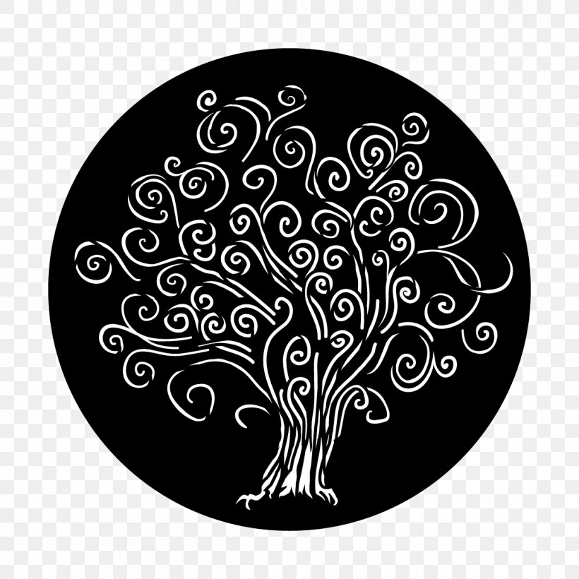 Visual Arts Circle Tree Gobo, PNG, 1200x1200px, Visual Arts, Art, Black And White, Gobo, Tree Download Free
