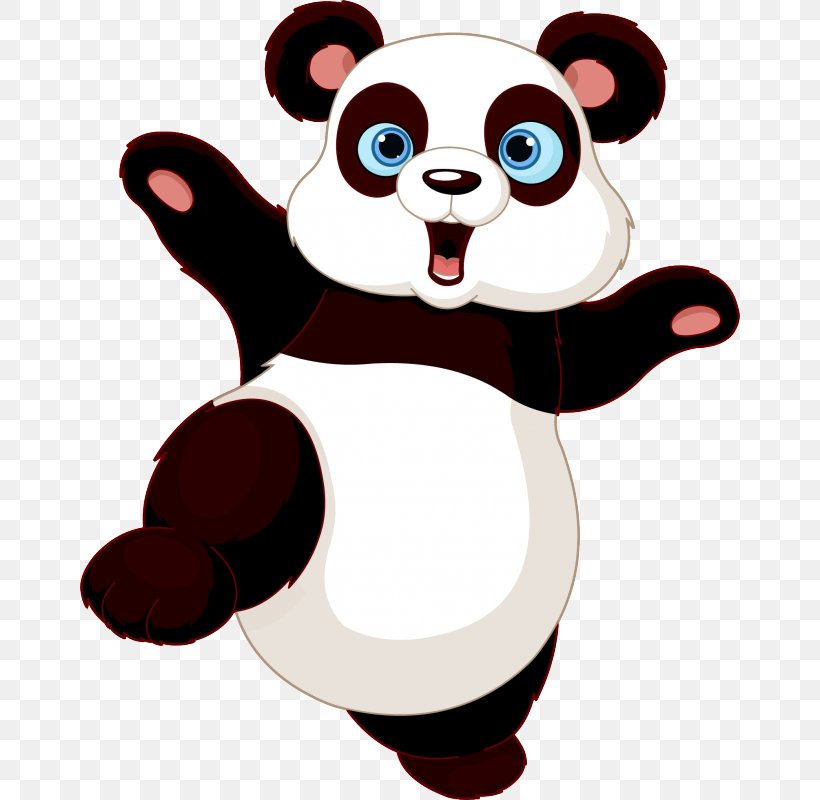 Giant Panda Vector Graphics Clip Art Illustration Royalty-free, PNG, 800x800px, Watercolor, Cartoon, Flower, Frame, Heart Download Free