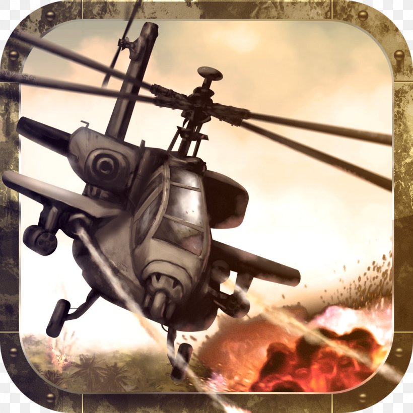 Helicopter Combat Flight Simulator WWII Europe Series Airplane Fly Hawaii Video Game, PNG, 1024x1024px, Helicopter, App Store, Combat, Game, Iphone Download Free