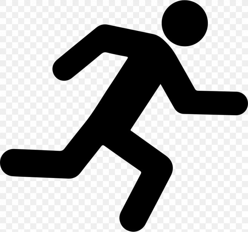 Running Symbol, PNG, 980x920px, Running, Area, Arm, Black And White, Drawing Download Free