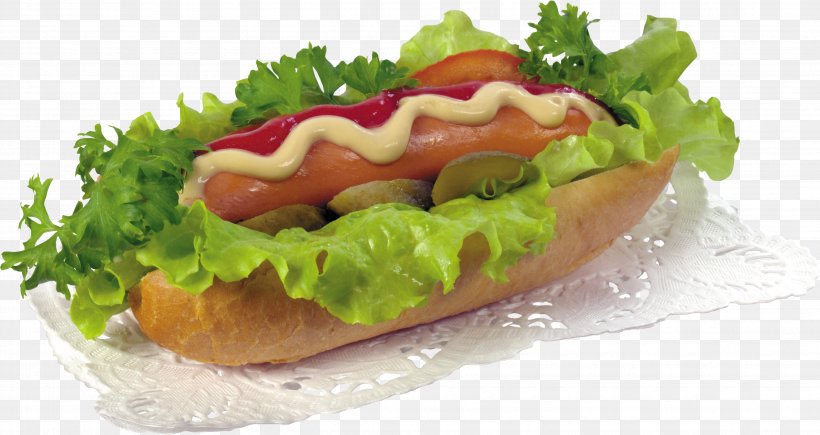 Hot Dog Hamburger Sausage Fast Food, PNG, 3508x1863px, Hot Dog, American Food, Bockwurst, Bread, Cheeseburger Download Free
