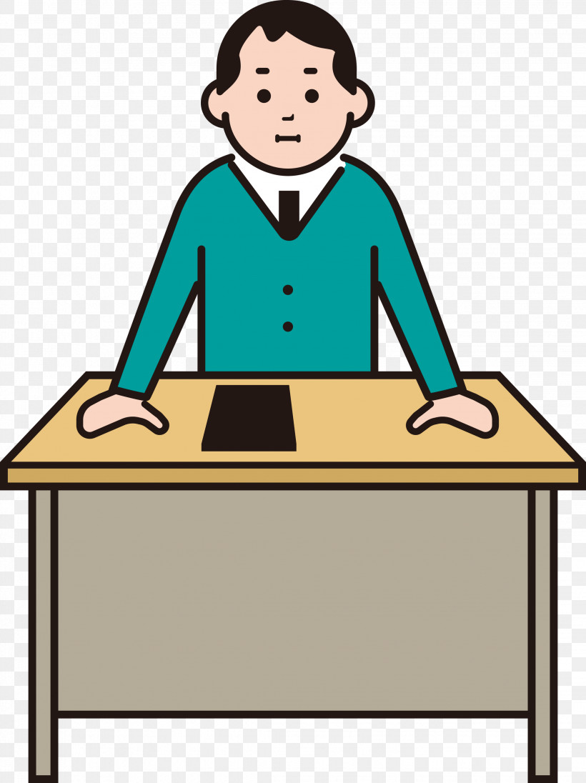 Teacher Desk Male, PNG, 2244x3000px, Teacher, Behavior, Desk, Education, Furniture Download Free