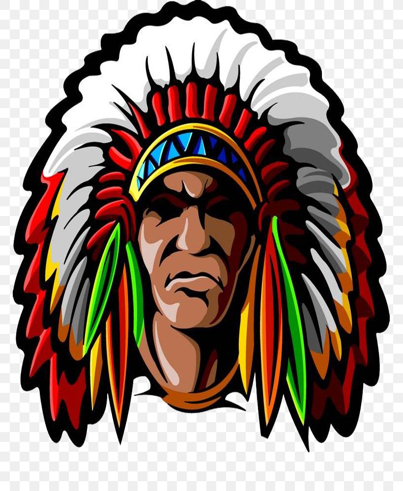 Tribal Chief Native Americans In The United States War Bonnet Illustration, PNG, 767x1000px, Tribal Chief, Art, Beak, Cartoon, Depositphotos Download Free