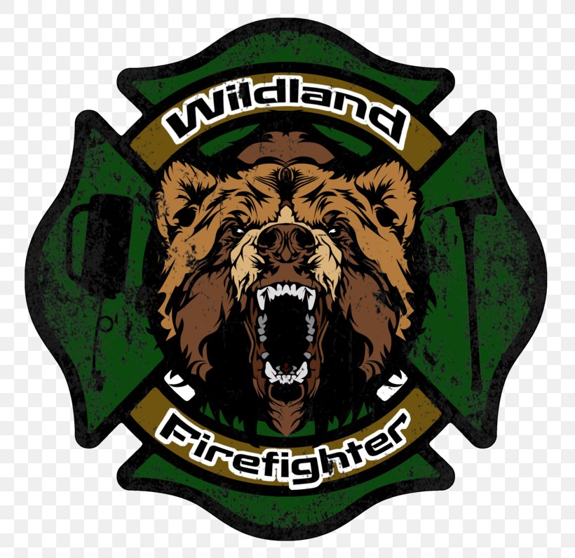 Firefighter Wildfire Suppression Fire Department Wildland Fire Engine Firefighting, PNG, 800x795px, Firefighter, Bear, Brand, Carnivoran, Decal Download Free
