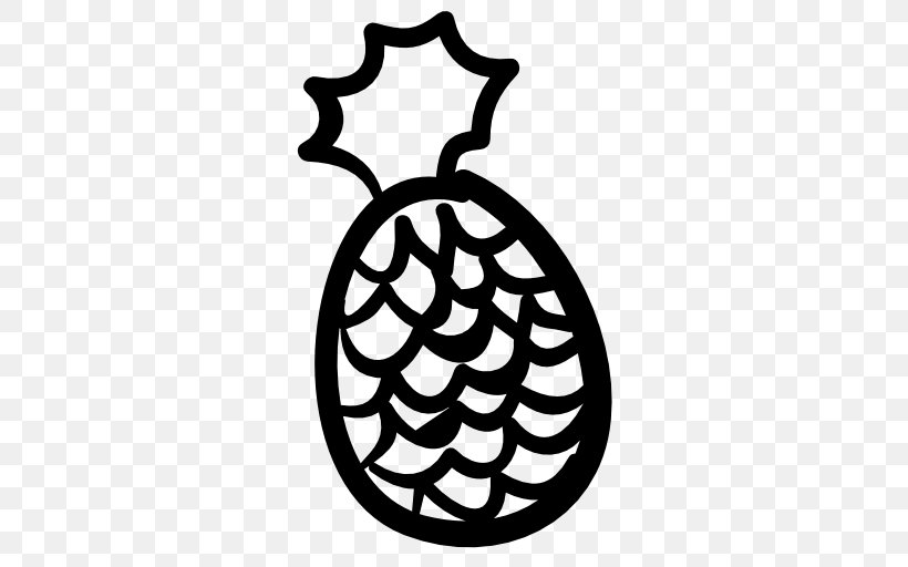 Pineapple, PNG, 512x512px, Pineapple, Black And White, Drawing, Food, Fruit Download Free