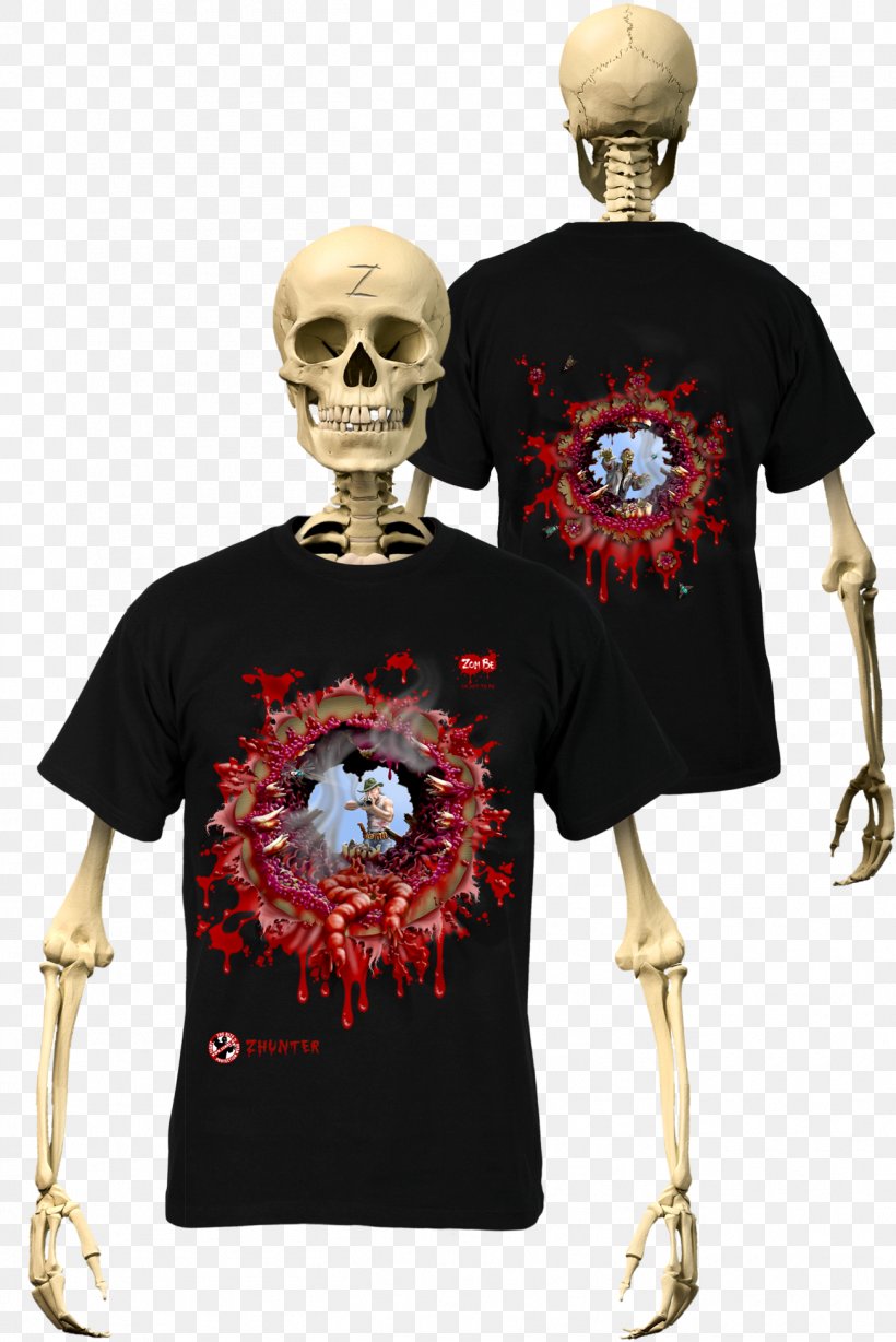 Zombie Cartoon, PNG, 1302x1950px, Tshirt, Bone, Clothing, Fashion, Free Tshirt Download Free