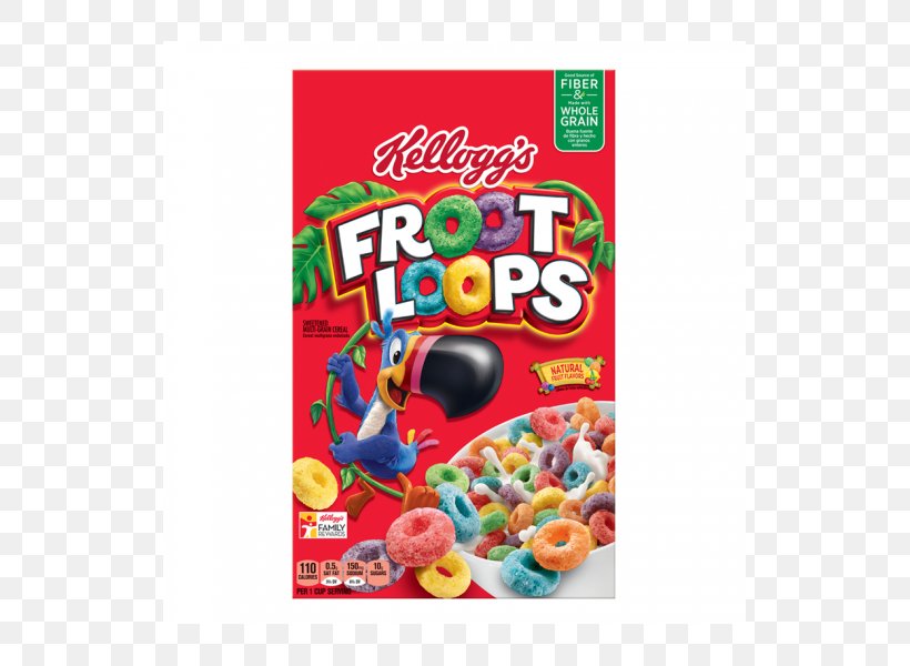 Breakfast Cereal Kellogg's Froot Loops Cereal Frosted Flakes, PNG, 525x600px, Breakfast Cereal, Breakfast, Candy, Cereal, Chocos Download Free