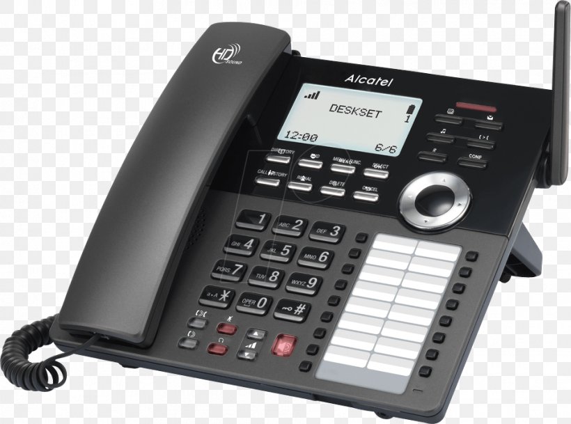 Digital Enhanced Cordless Telecommunications Cordless Telephone Voice Over IP Alcatel IP30, PNG, 959x713px, Telephone, Alcatel Mobile, Answering Machine, Business Telephone System, Caller Id Download Free
