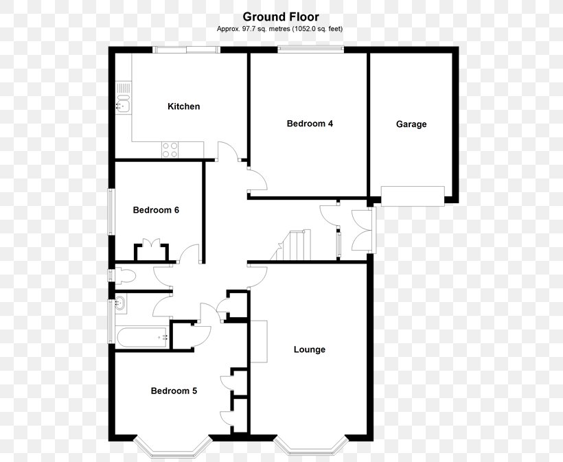 Floor Plan Bungalow Bedroom Living Room, PNG, 520x673px, Floor, Area, Bedroom, Black And White, Bungalow Download Free