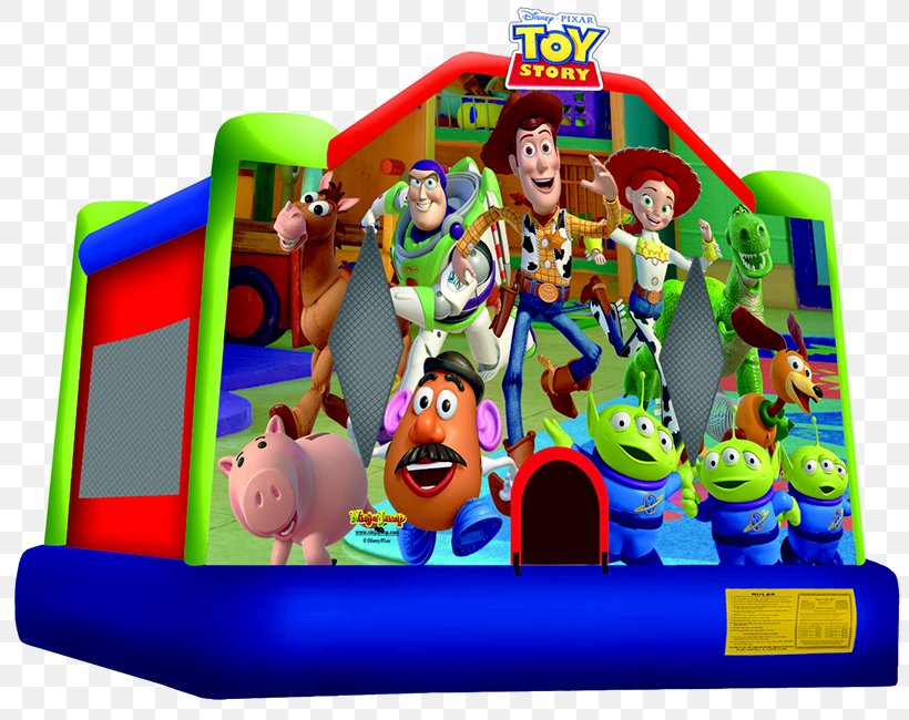 Sheriff Woody Inflatable Bouncers House Toy Story, PNG, 813x650px, Sheriff Woody, Amusement Park, Bounce House Rental, Cars, Child Download Free