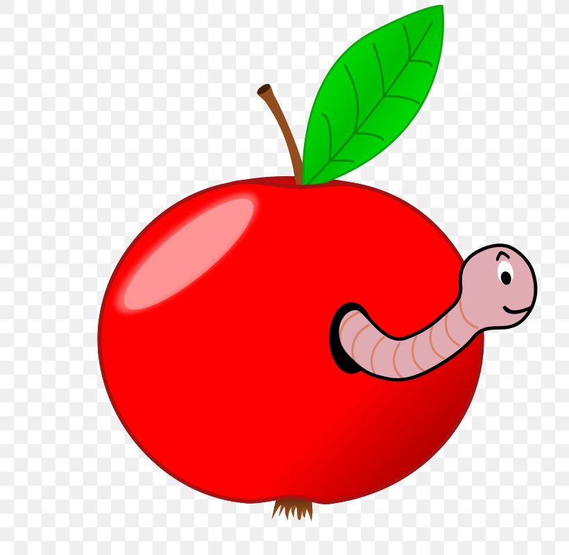 Worm Apple Clip Art, PNG, 734x800px, Worm, Apple, Artwork, Food, Fruit Download Free