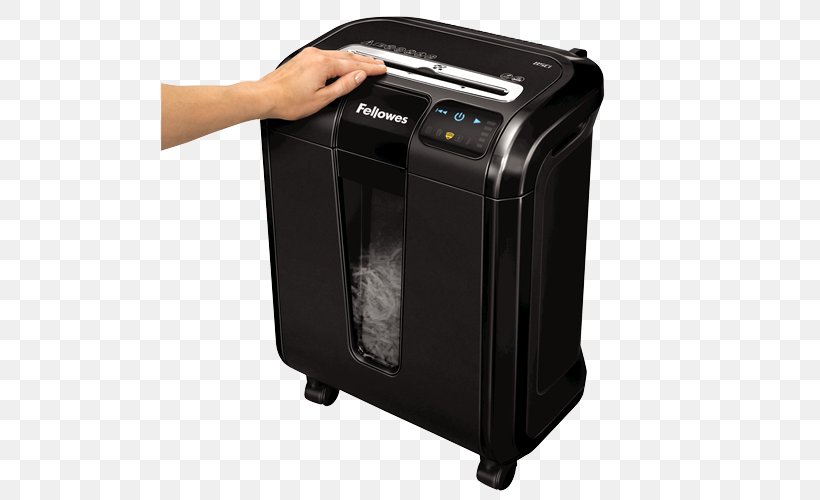 Paper Shredder Fellowes Brands Office Industrial Shredder, PNG, 500x500px, Paper, Consumer Electronics, Electronic Instrument, Fellowes Brands, Industrial Shredder Download Free