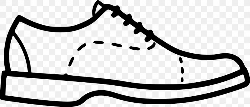 Shoe Drawing Image Sneakers Sock, PNG, 980x420px, Shoe, Area, Black, Black And White, Bow Tie Download Free