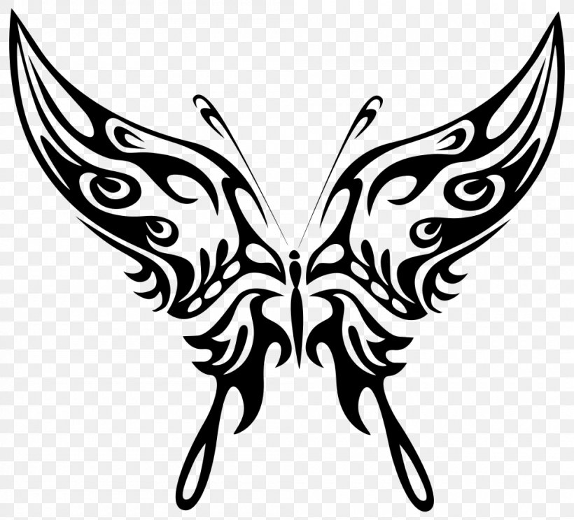 Butterfly Line Art Drawing Clip Art, PNG, 1000x908px, Butterfly, Art, Arthropod, Black, Black And White Download Free