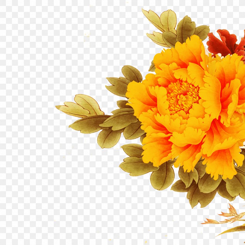 Peony - Floral Design Moutan Peony PNG