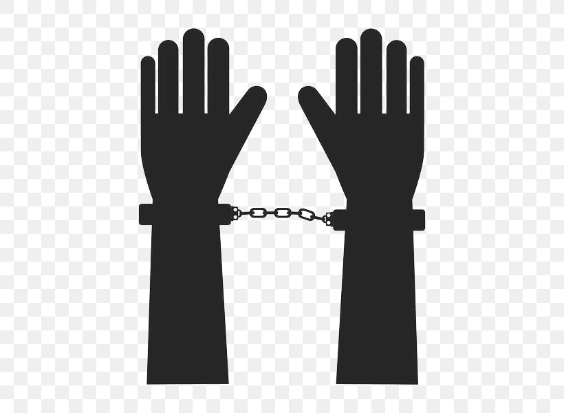 Handcuffs Glove Illustration, PNG, 600x600px, Handcuffs, Arm, Black And White, Digit, Drawing Download Free