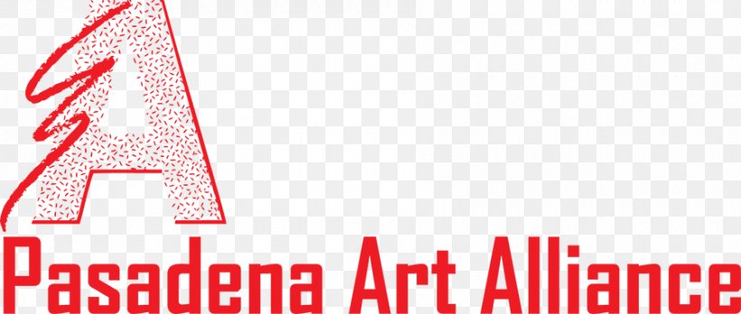 Pasadena Art Alliance Logo Brand Font Product, PNG, 900x382px, Logo, Area, Brand, Pasadena, Red Download Free