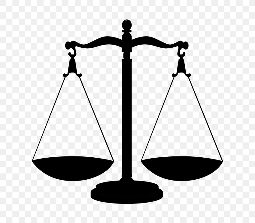 Measuring Scales Justice Clip Art, PNG, 720x720px, Measuring Scales, Area, Black And White, Drawing, Judge Download Free