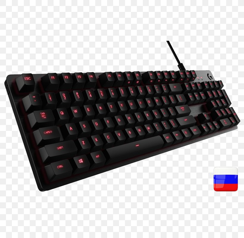 Computer Keyboard Logitech G413 Mechanical Backlit Gaming Keyboard Gaming Keypad Logitech G413 French AZERTY, PNG, 800x800px, Computer Keyboard, Backlight, Computer Component, Electronic Device, Gaming Keypad Download Free
