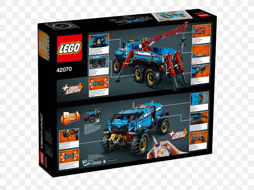 LEGO 42070 Technic 6x6 All Terrain Tow Truck Lego Technic Toy, PNG, 2400x1800px, Lego Technic, Dolly, Lego, Machine, Offroad Vehicle Download Free