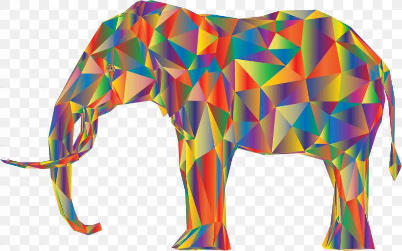 Low Poly Elephant Clip Art, PNG, 2240x1400px, 3d Computer Graphics, Low Poly, Color, Drawing, Elephant Download Free