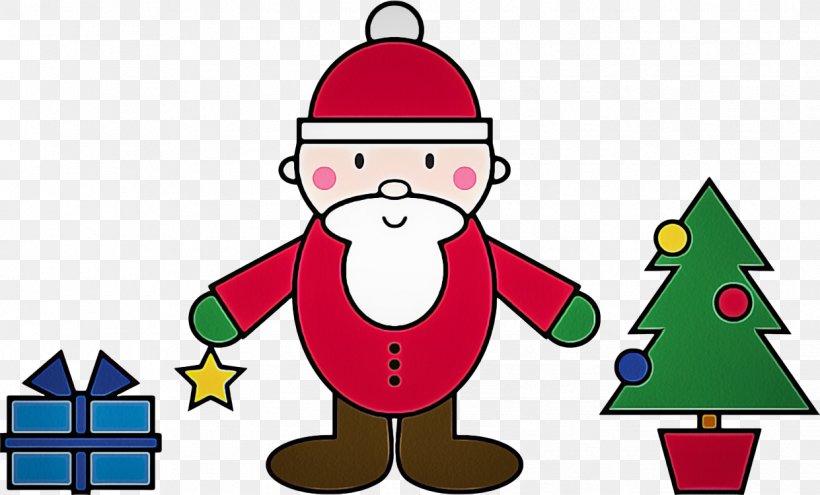 Christmas Tree, PNG, 1241x750px, Cartoon, Christmas, Christmas Eve, Christmas Tree, Fictional Character Download Free