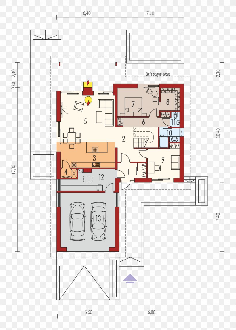 Floor Plan House Project Rzut Gable Roof, PNG, 1182x1654px, Floor Plan, Archipelag, Area, Attic, Construction Download Free