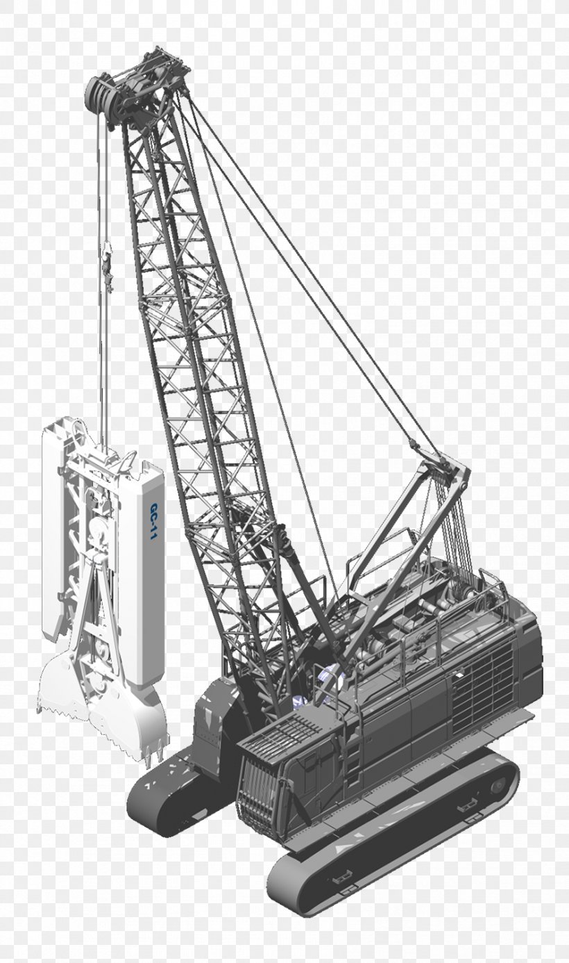 Machine Soilmec Crane Excavator, PNG, 887x1500px, Machine, Augers, Concrete Pump, Construction Equipment, Crane Download Free
