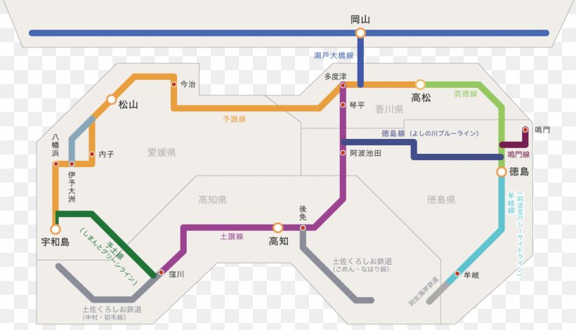 Tokushima Takamatsu Train Tokyo Shikoku Railway Company, PNG, 1080x620px, Tokushima, Area, Diagram, Japan Railways Group, Map Download Free