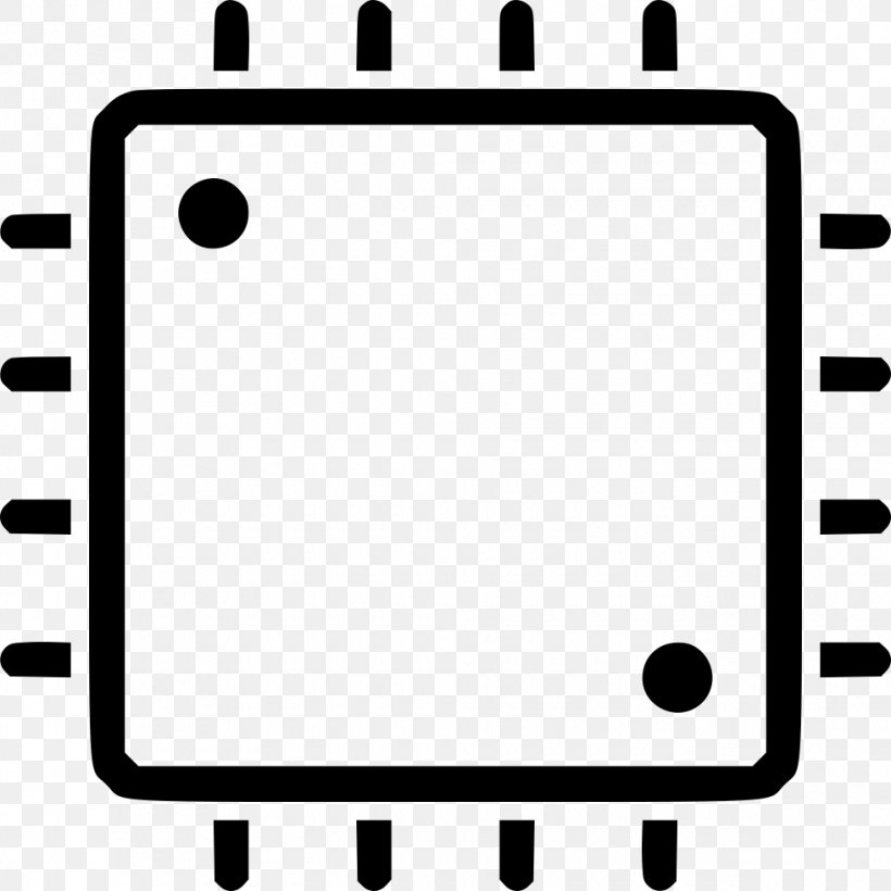 Central Processing Unit Multi-core Processor Microprocessor, PNG, 980x980px, Central Processing Unit, Area, Auto Part, Black And White, Computer Hardware Download Free