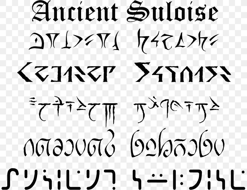 Dungeons & Dragons Ithkuil Language Celestial Alphabet, PNG, 811x631px, Dungeons Dragons, Alphabet, Area, Black, Black And White Download Free