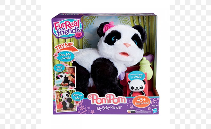 Furreal Friends Panda Toy FurReal Friends Baby Cuddles My Giggly Monkey Pet Hasbro, PNG, 600x500px, Furreal Friends, Giant Panda, Hasbro, Material, Plush Download Free