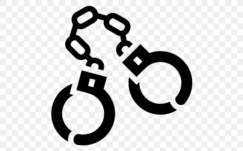 Handcuffs Police Clip Art, PNG, 512x512px, Handcuffs, Area, Arrest, Black And White, Brand Download Free