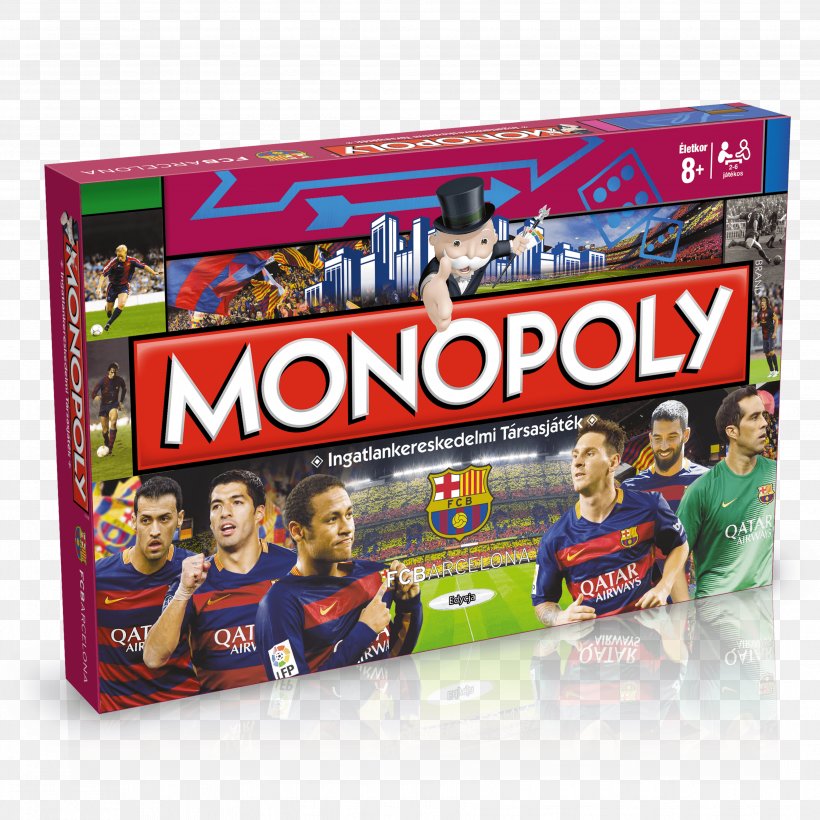 Hasbro Monopoly FC Barcelona Board Game, PNG, 3508x3508px, Monopoly, Board Game, Fc Barcelona, Game, Games Download Free