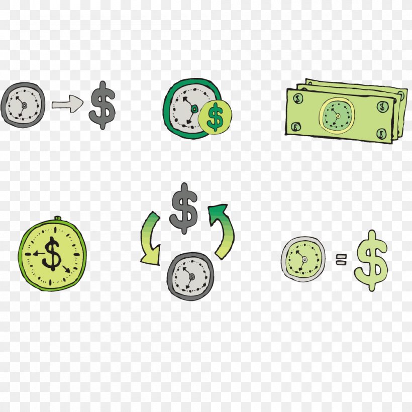 Money, PNG, 1000x1000px, Money, Area, Brand, Clock, Commerce Download Free