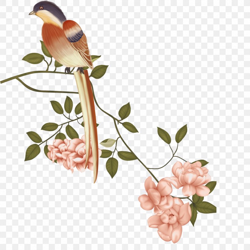China Floral Design Bird-and-flower Painting Gongbi Chinese Painting, PNG, 1417x1417px, Flower, Bird, Bird And Flower Painting, Blossom, Branch Download Free