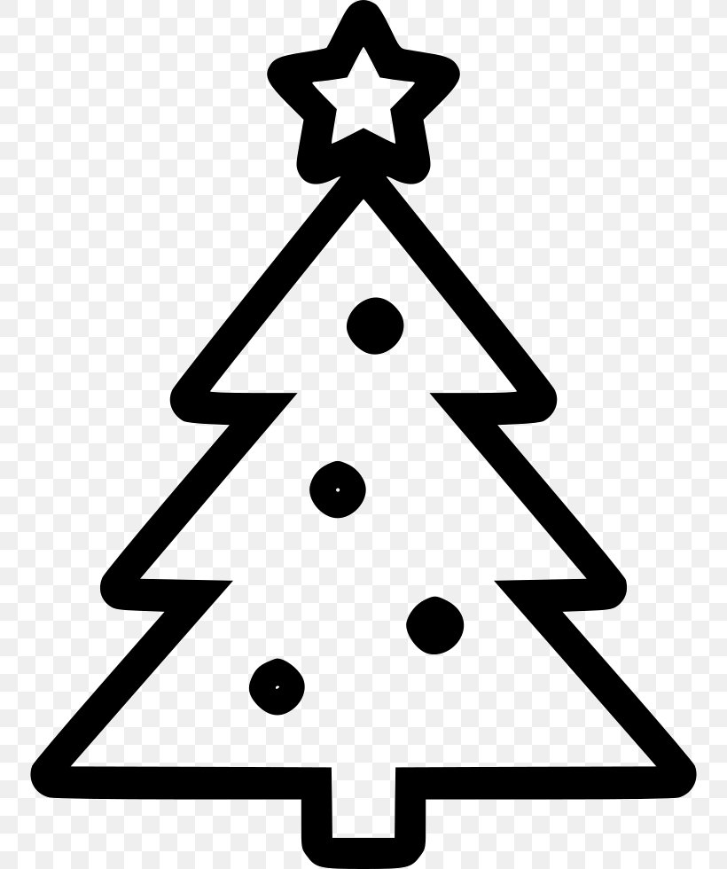 Christmas Tree, PNG, 752x980px, Christmas Tree, Area, Black And White, Christmas, Christmas Decoration Download Free