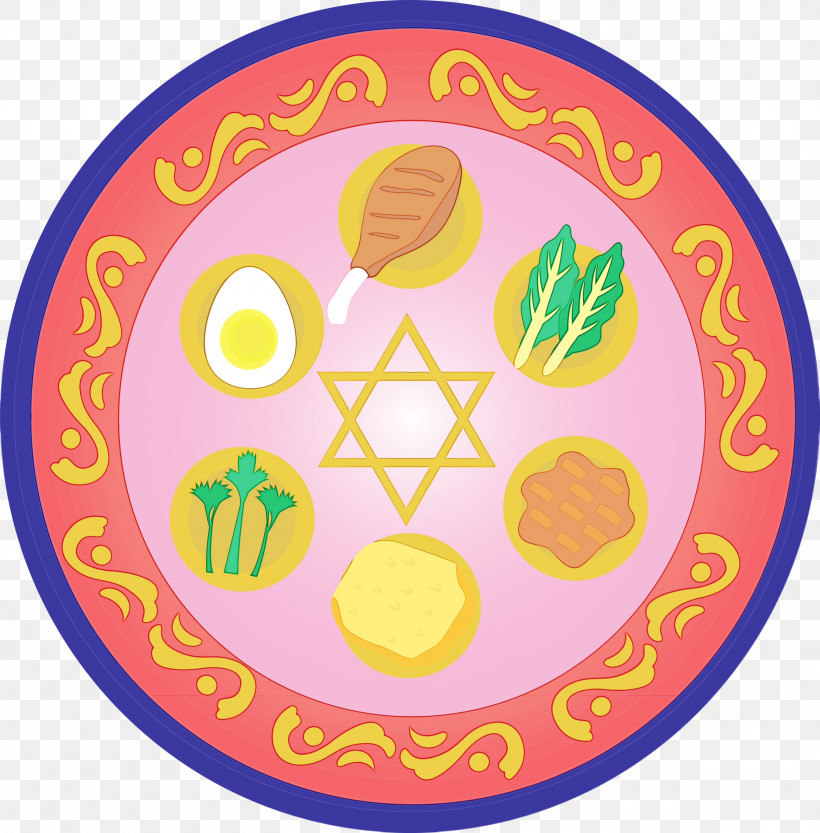 Circle Tableware Sticker, PNG, 2953x3000px, Happy Passover, Circle, Paint, Sticker, Tableware Download Free