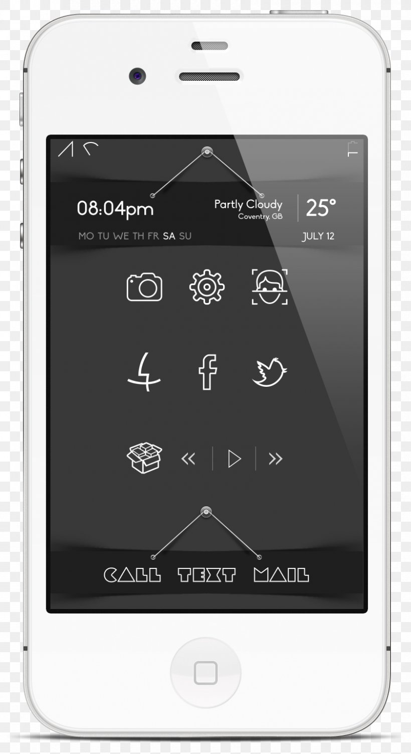 Feature Phone Art Director Design IPhone Telephone, PNG, 840x1540px, Feature Phone, Alarm Clock, Allegro, Art Director, Black And White Download Free