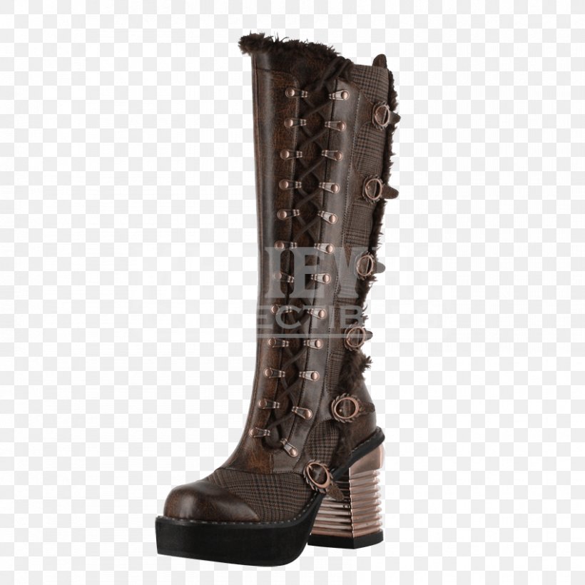 Riding Boot Shoe Knee-high Boot Steampunk, PNG, 850x850px, Riding Boot, Boot, Brown, Clothing, Cosplay Download Free