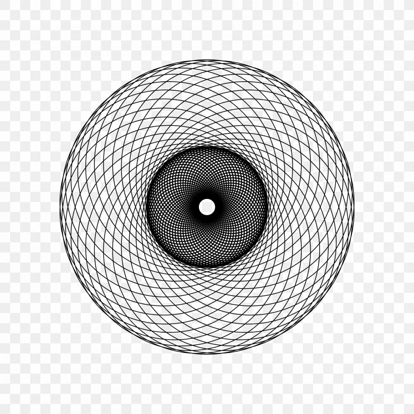 Sacred Geometry Spirograph Circle Spiral, PNG, 2400x2400px, Geometry, Art, Black And White, Compassandstraightedge Construction, Crop Circle Download Free